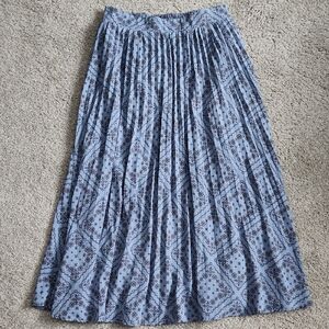 Blue Patterned Women's Skirt